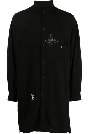 YOHJI YAMAMOTO Langes Hemd mit Blume