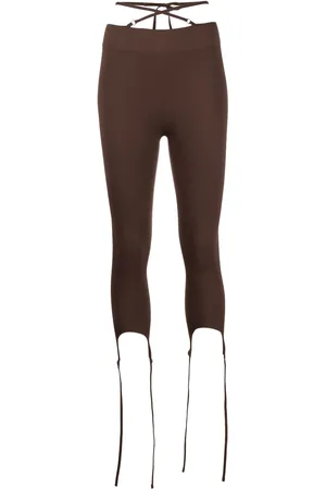 ANDREADAMO Cropped-Leggings mit Streifen