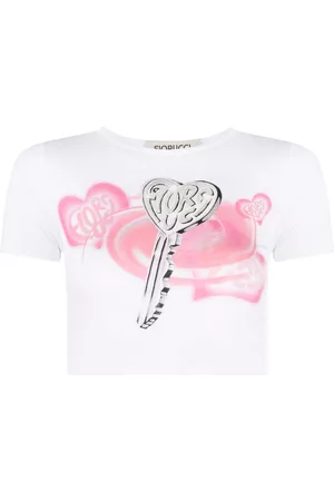 Fiorucci Damen Shirts - T-Shirt mit Logo-Print