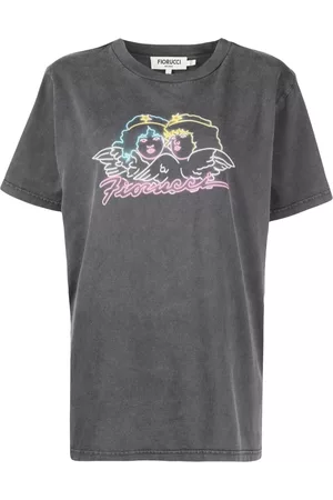 Fiorucci Damen Shirts - Cropped-T-Shirt mit Print