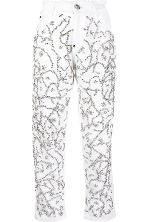 Philipp Plein Kristallverzierte Jeans