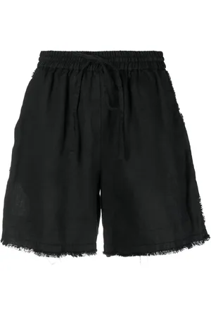 P.A.R.O.S.H. Ausgefranste Shorts mit Kordelzug