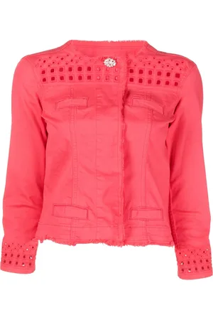 Liu Jo Cropped-Jacke mit Rüschenkragen