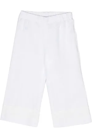 LA STUPENDERIA Leinenhose mit Spitze