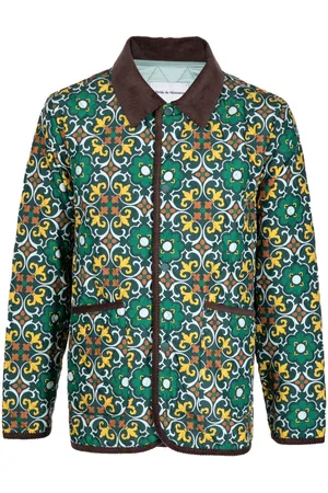 Drôle de Monsieur Gesteppte Hemdjacke mit Print