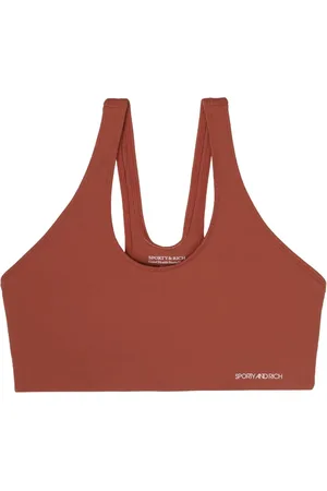 Sporty & Rich Sport-BH mit Logo-Print
