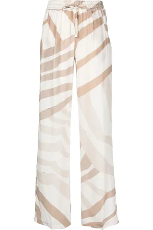 Kiton Weite Hose mit abstraktem Print
