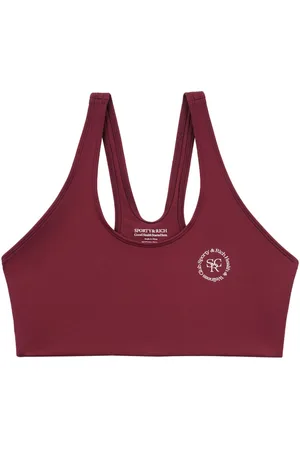 Sporty & Rich Sport-BH mit Logo-Print