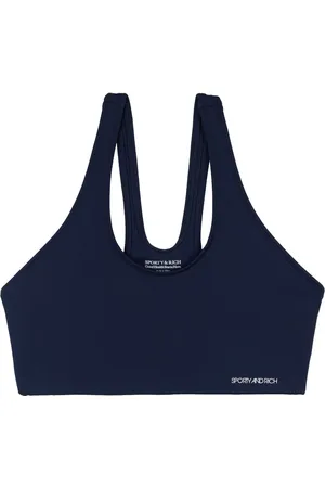 Sporty & Rich Sport-BH mit Logo-Print