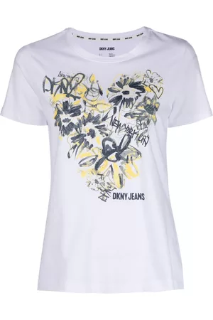DKNY Damen Shirts - T-Shirt mit Logo-Print