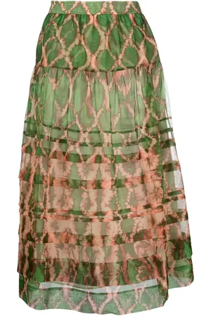 ULLA JOHNSON Gestufter Midirock
