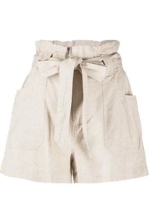 DKNY High-Waist-Shorts mit Kordelzug