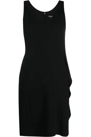 Emporio Armani Trägerkleid mit V-Ausschnitt