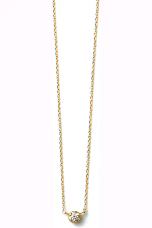 SHIHARA 18kt Gelbgoldhalskette mit Diamanten