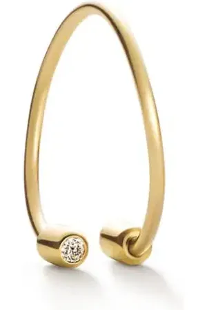 SHIHARA 18kt Twist Round 01 Gelbgoldohrring