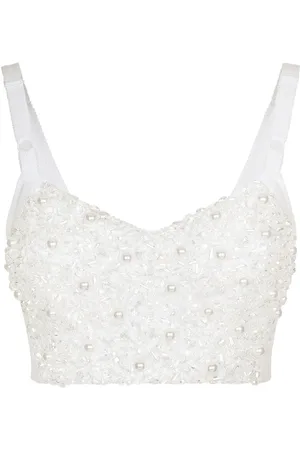 Dolce & Gabbana KIM DOLCE&GABBANA Korsett-Top mit Perlen