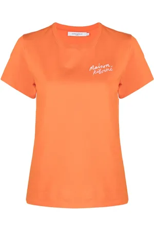 Maison Kitsuné T-Shirt mit Logo-Stickerei