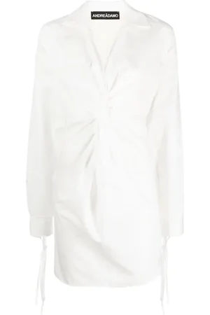 ANDREADAMO Langärmeliges Hemdkleid