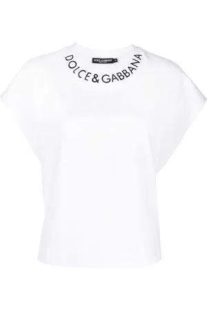 Dolce & Gabbana T-Shirt mit aufgesticktem Logo