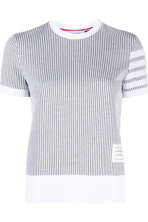 Thom Browne Gestreiftes Strickoberteil
