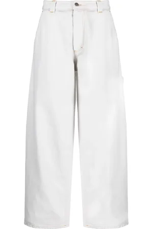 Maison Margiela Halbhohe Wide-Leg-Jeans