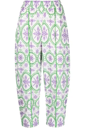 CHARO RUIZ IBIZA Bestickte Cropped-Hose