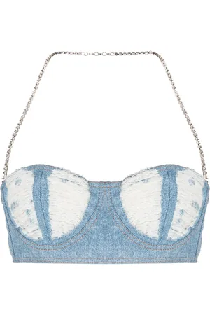 GCDS Geripptes Cropped-Top