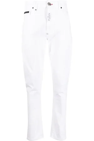 Philipp Plein Skinny-Jeans mit Logo-Schild