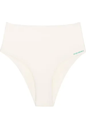Sporty & Rich Jane Bikinihöschen mit Logo-Print