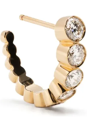 SOPHIE BILLE BRAHE 14kt Gelbgoldcreolen mit Diamanten