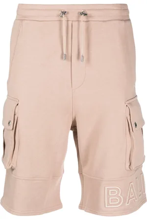 Balmain Bermudas mit Logo-Prägung