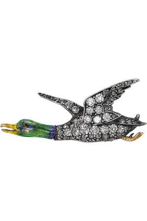 Pragnell 18kt Victorian Gelb- und Weißgoldbrosche mit Diamanten