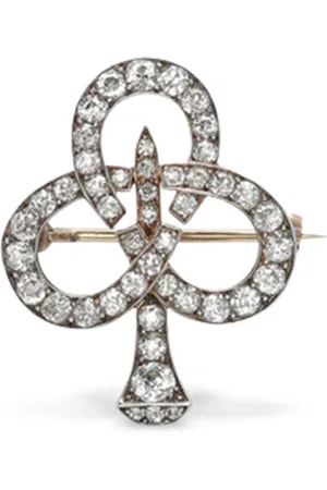 Pragnell 1837-1890 15kt Gelbgold- und Silberbrosche mit Diamanten