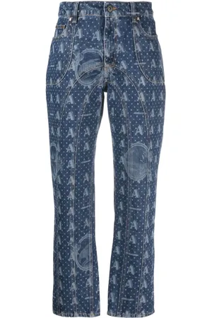 Ahluwalia Jeans mit Logo-Muster