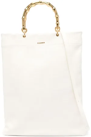 Jil Sander Bean Handtasche mit metallischem Henkel