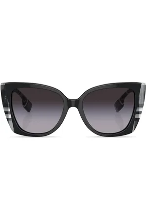 Burberry Oversized-Sonnenbrille mit Karomuster