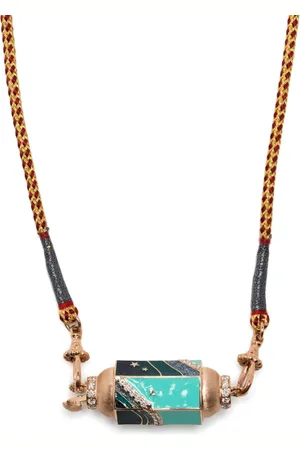 Marie Lichtenberg 18kt Milky Way Rotgoldhalskette mit Diamanten