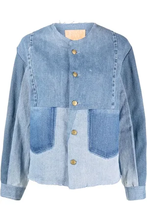 B SIDES Jeansjacke im Patchwork-Look