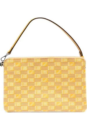 MOREAU Clutch mit Monogramm-Print
