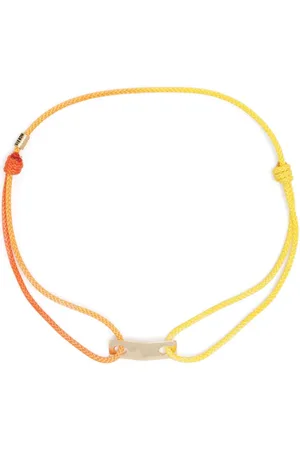 LUIS MORAIS Kordelarmband mit 14kt Gelbgolddetail