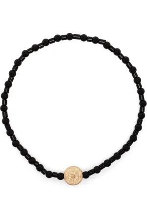 LUIS MORAIS Money Seal Perlenarmband mit 14kt Gelbgolddetail