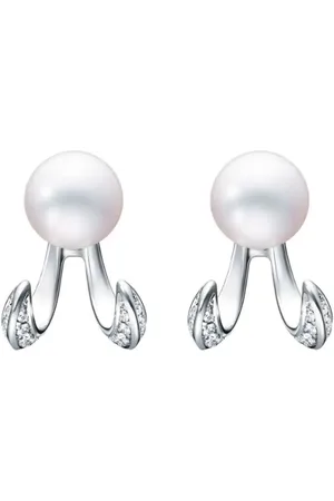 Tasaki 18kt Danger Fang Weißgoldohrringe
