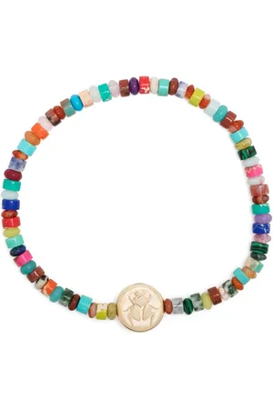 LUIS MORAIS Scarab Perlenarmband mit 14kt Gelbgolddetail