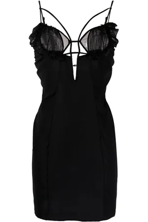 Nensi Dojaka Minikleid mit Cut-Out