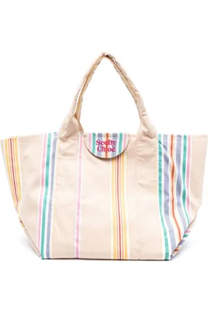 See by Chloé Gestreifter Shopper