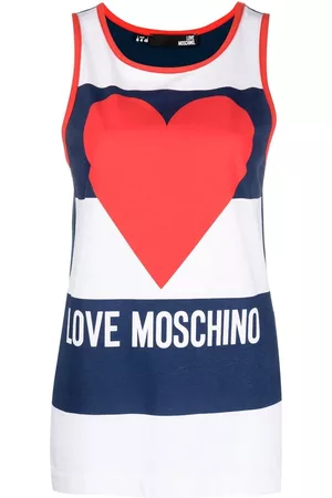 Love Moschino Damen Tanktops - Gestreiftes Tanktop