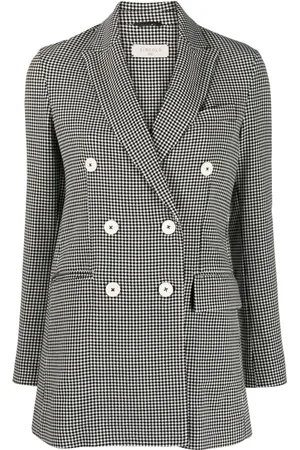 Circolo Doppelreihiger Blazer mit Check
