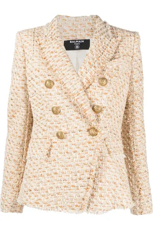 Balmain Doppelreihiger Tweed-Blazer