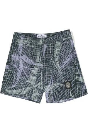 Stone Island Badeshorts mit abstraktem Print