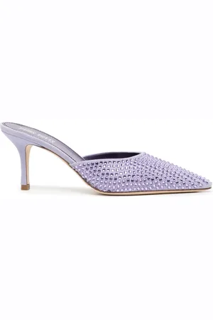 PARIS TEXAS Hollywood Mules mit Kristallen 75mm